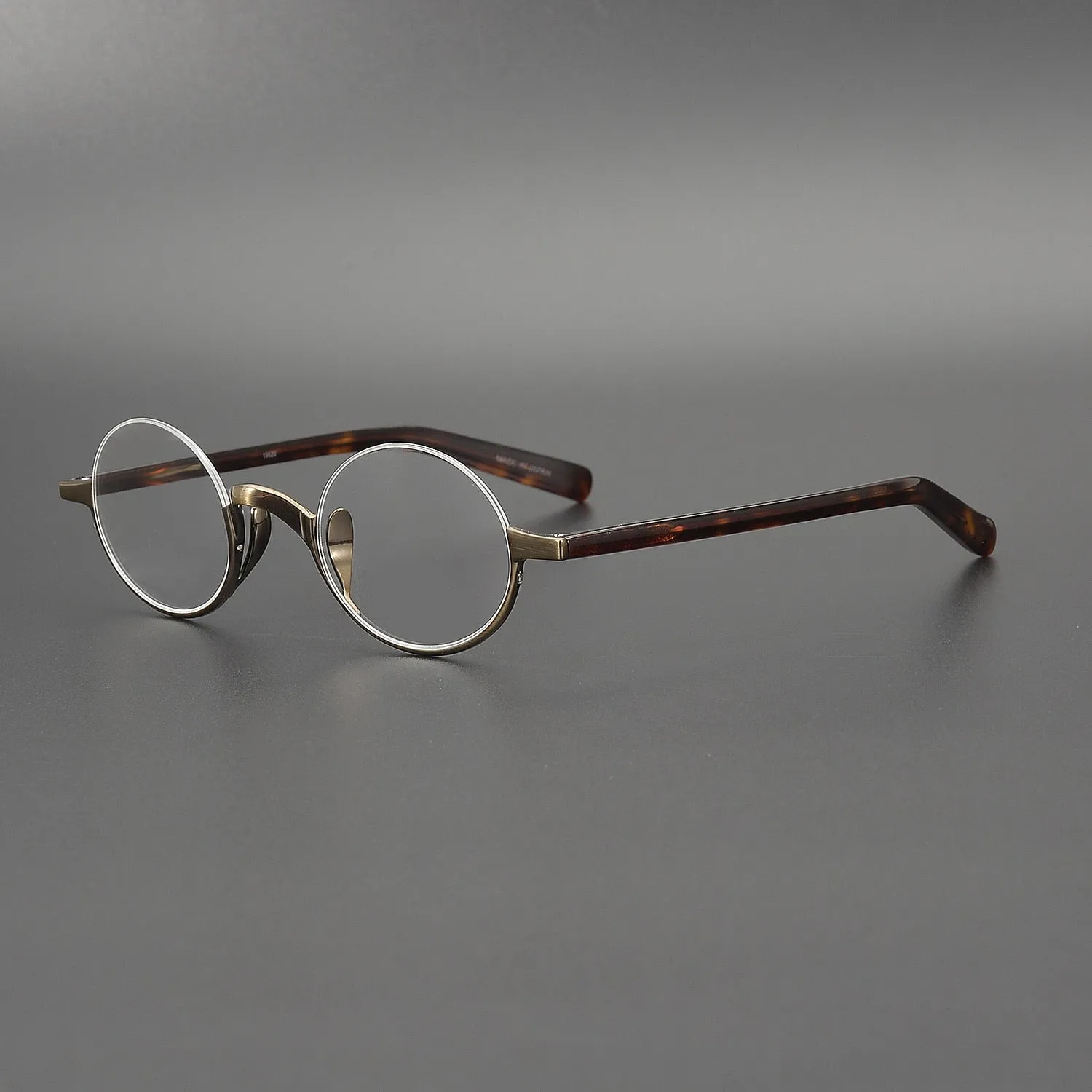 Muzz Men's Semi Rim Acetate Titanium Frame Eyeglasses 80
