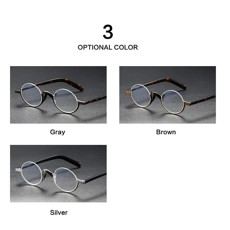 Muzz Men's Semi Rim Acetate Titanium Frame Eyeglasses 80