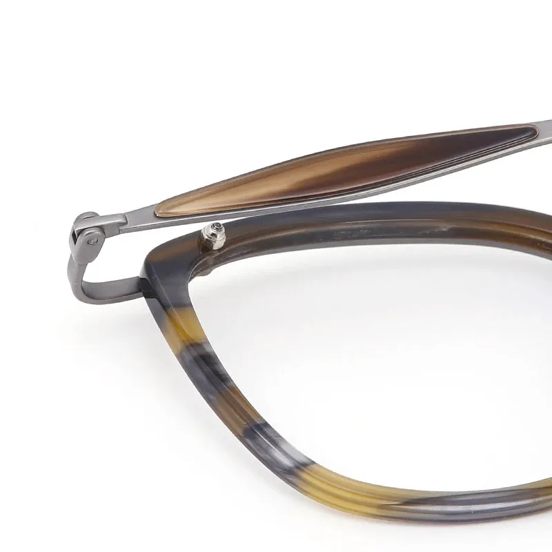 Muzz Unisex Full Rim Square Titanium Eyeglasses 6061