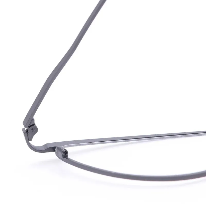 Muzz Women's Full Rim Large Cat Eye Titanium Eyeglasses 7755