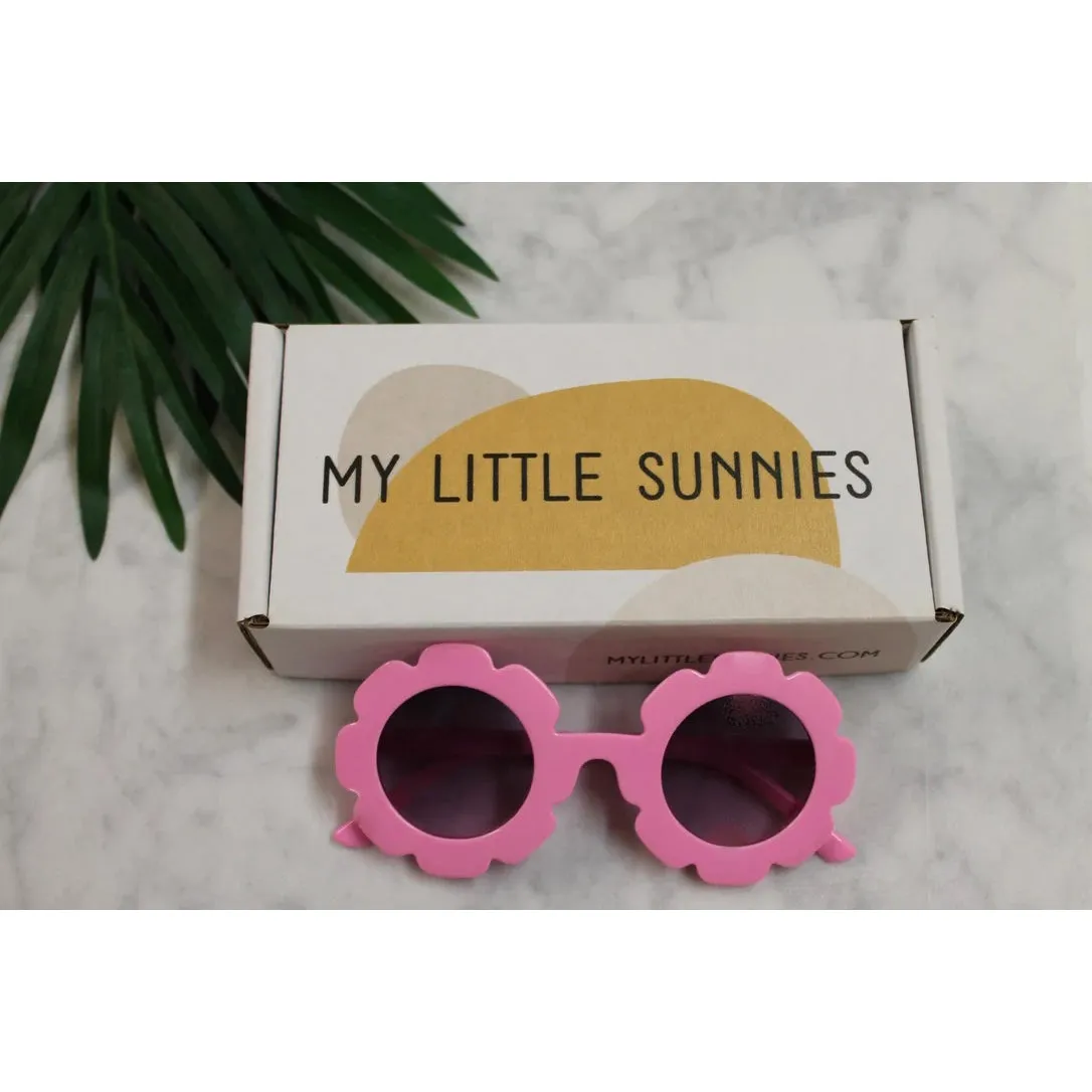 My Little Sunnies Round Flower Sunglasses Pink Lotus