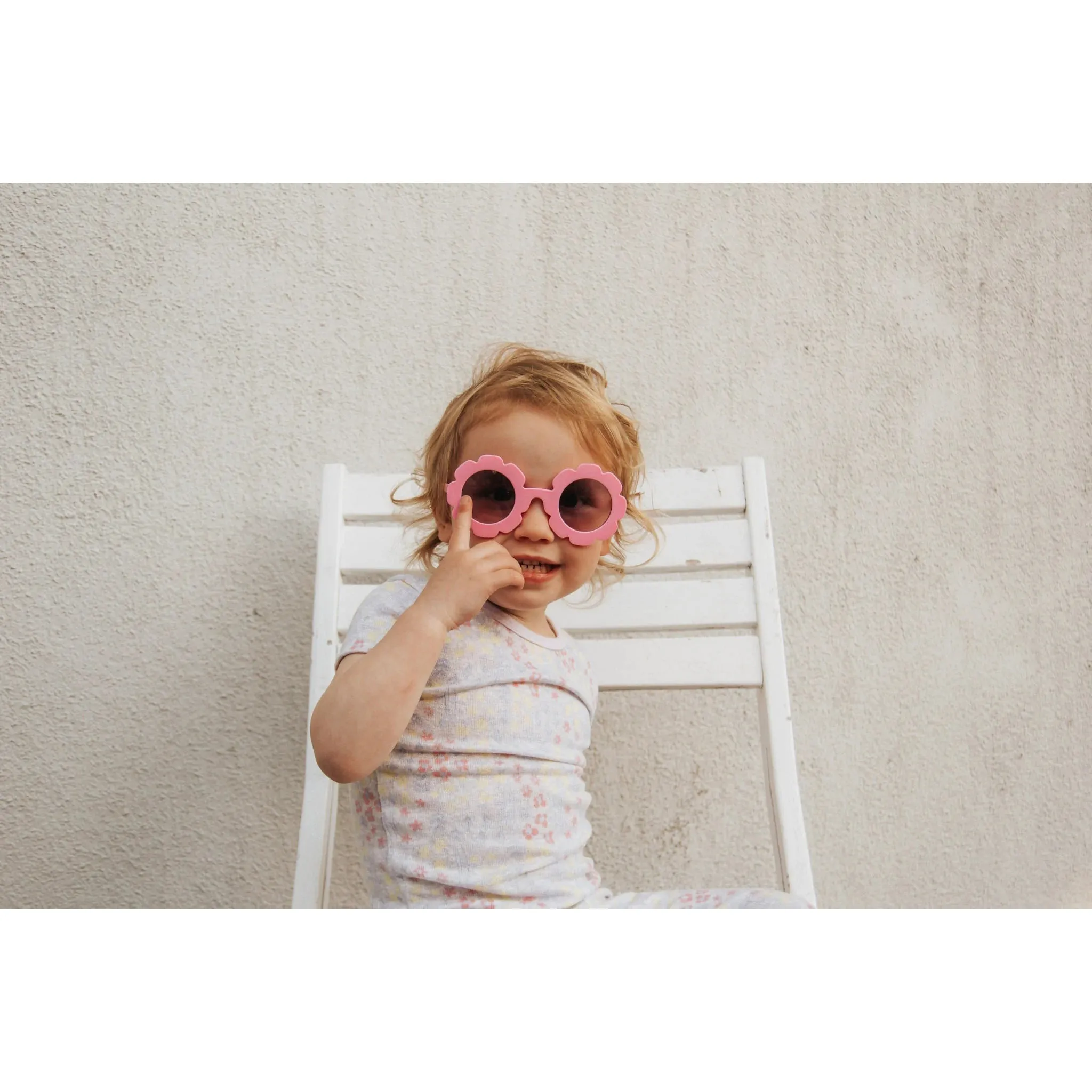 My Little Sunnies Round Flower Sunglasses Pink Lotus
