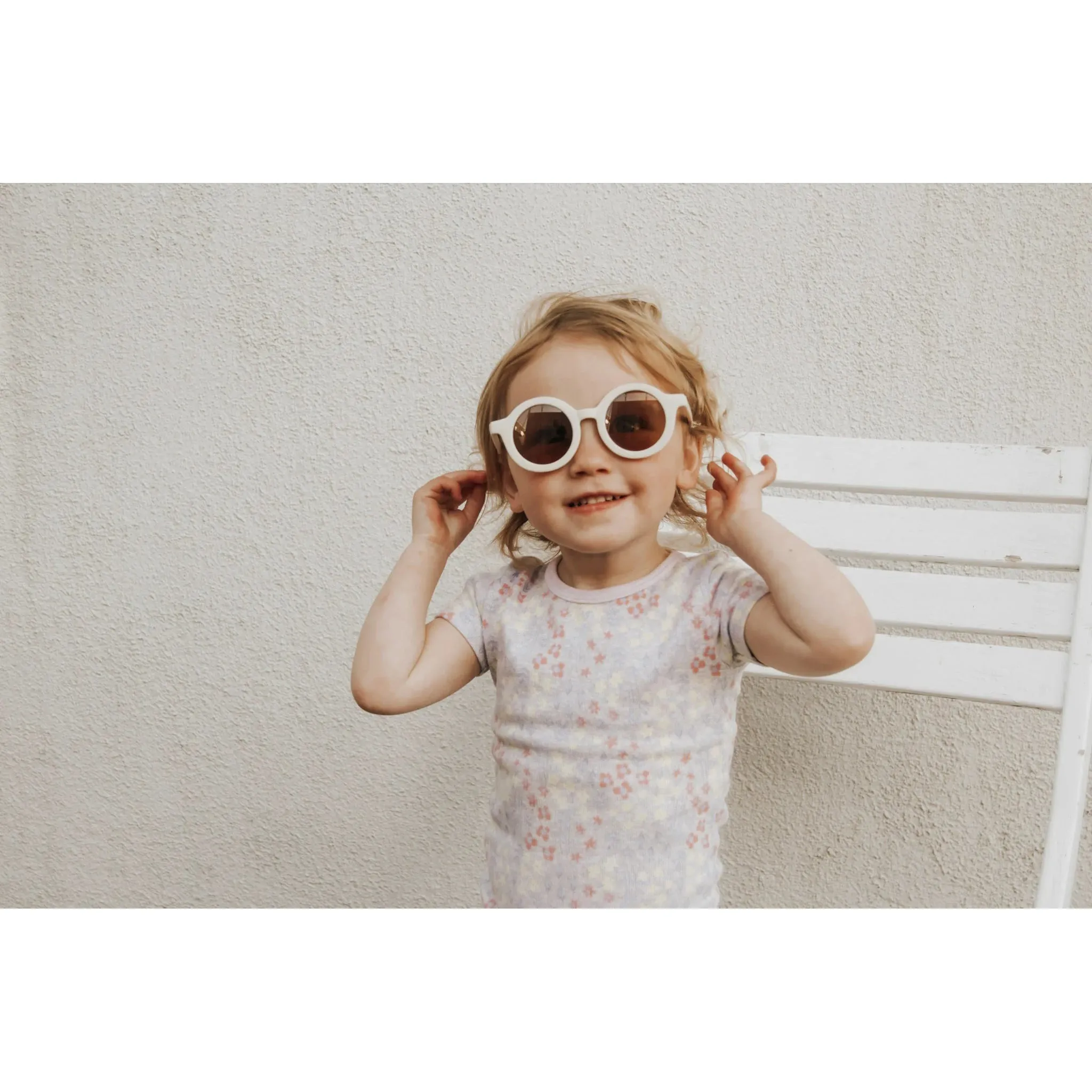 My Little Sunnies Round Retro Sunglasses Sand Dollar Matte