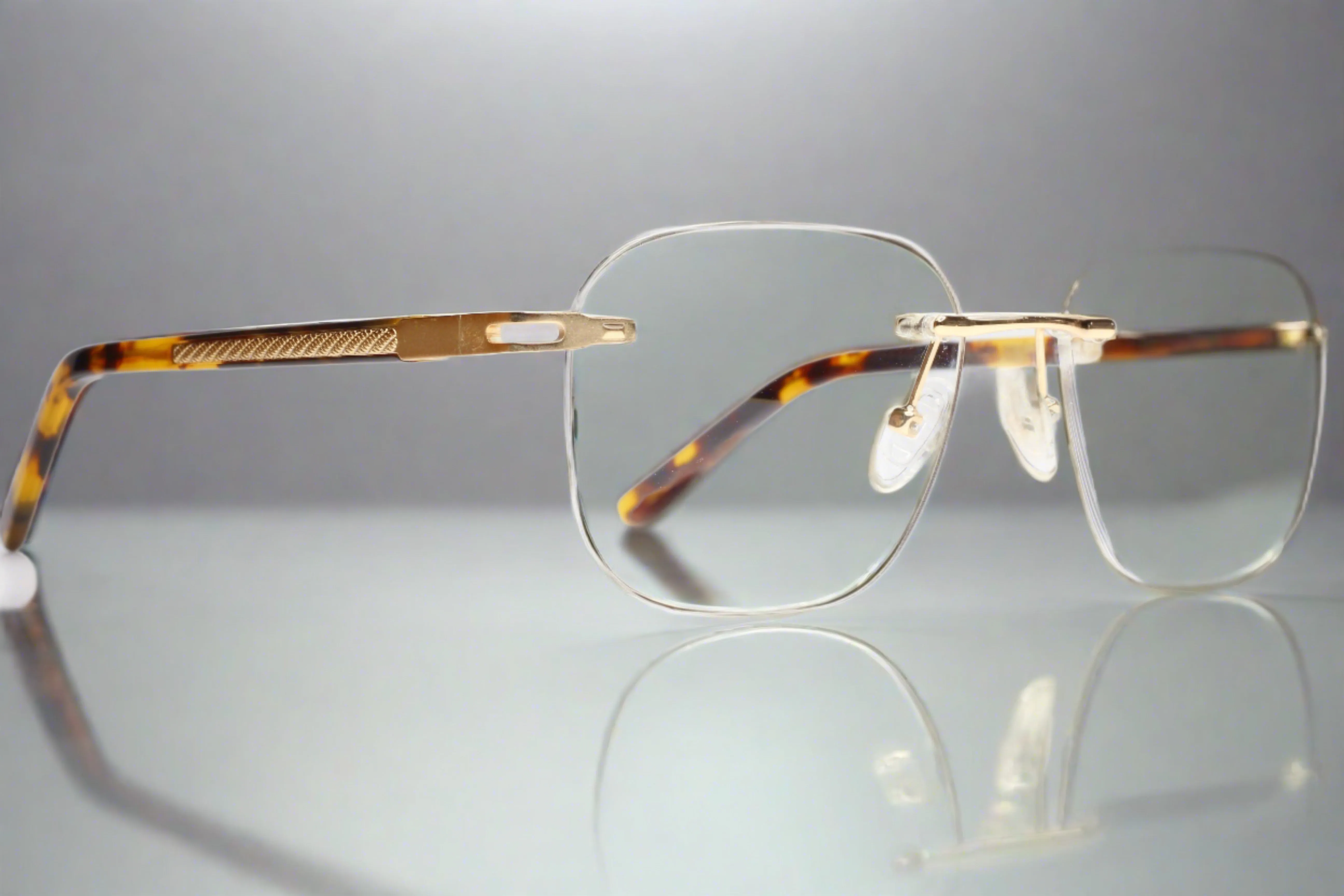 Myriad Eyewear ME25610 Tortoise Gold Rimless Luxury Eyeglasses