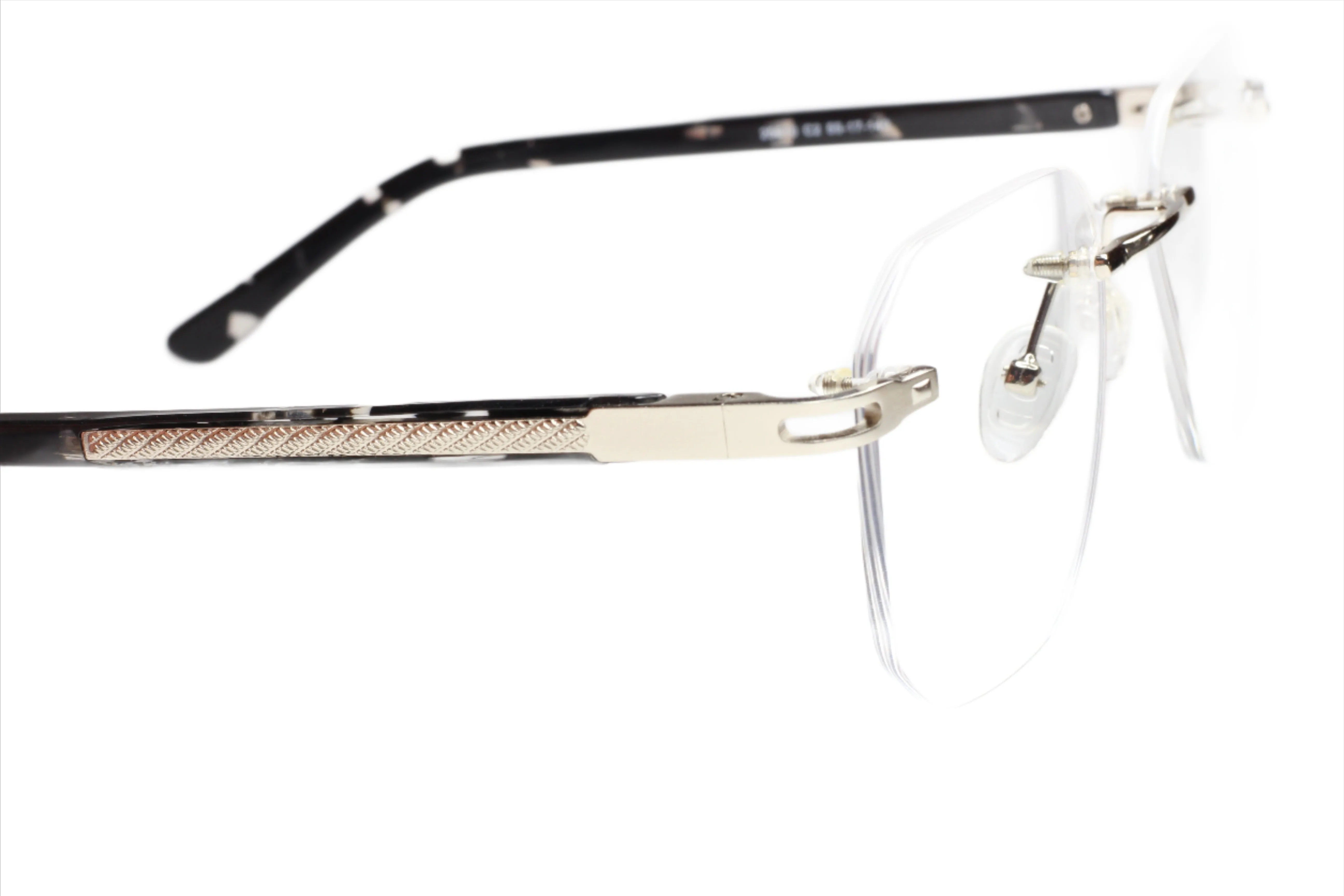 Myriad Eyewear ME25610 Tortoise Gold Rimless Luxury Eyeglasses