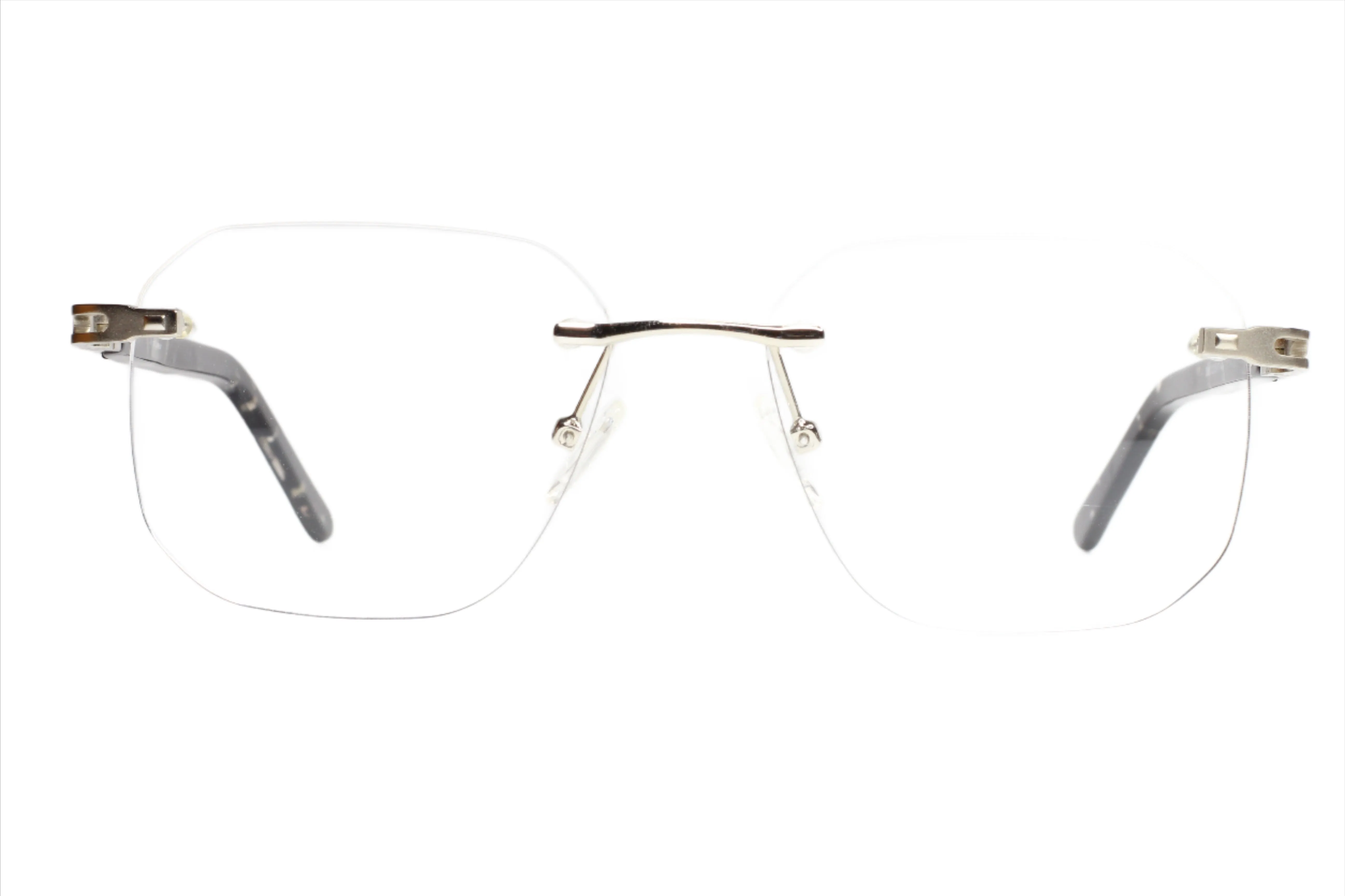 Myriad Eyewear ME25610 Tortoise Gold Rimless Luxury Eyeglasses