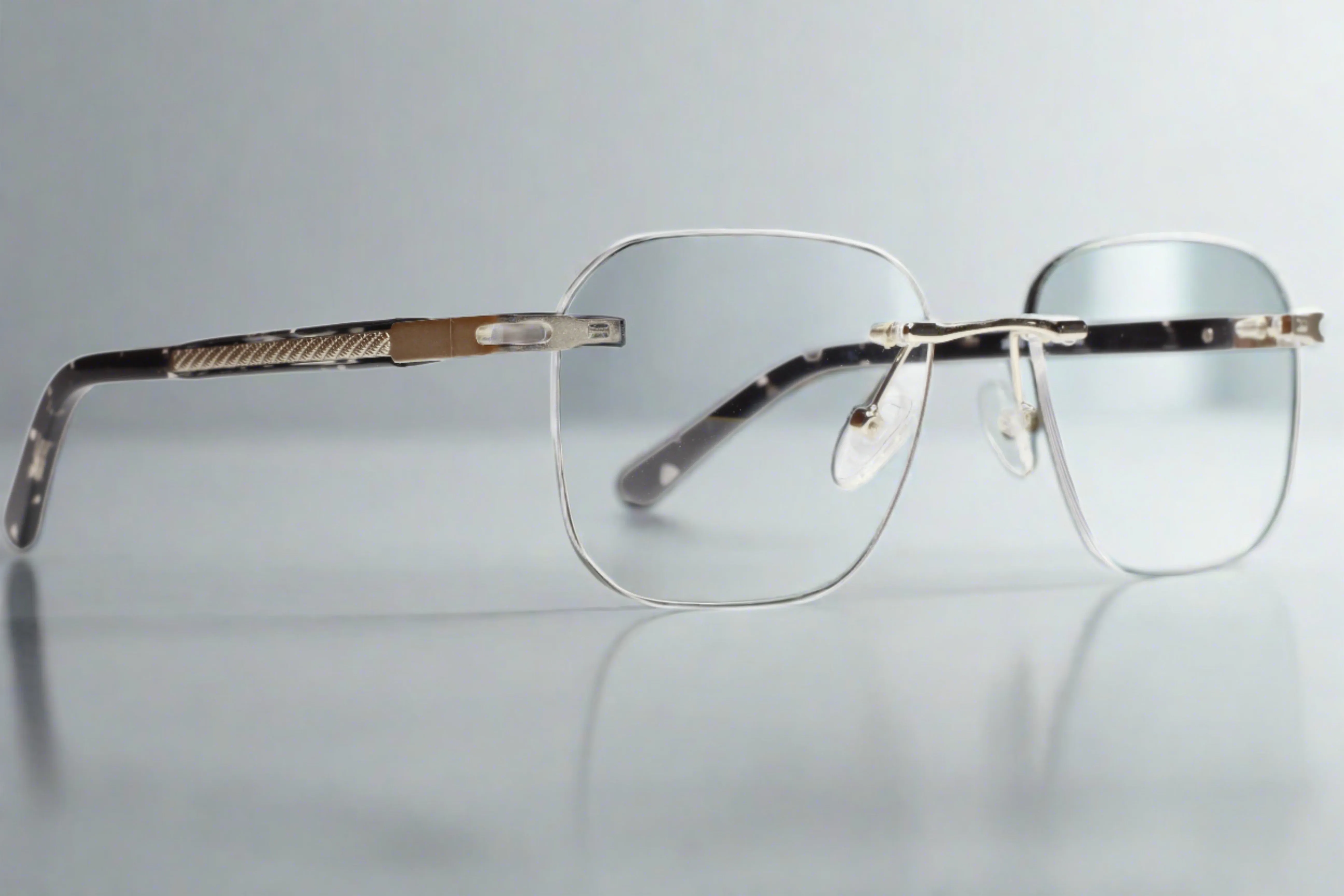 Myriad Eyewear ME25610 Tortoise Gold Rimless Luxury Eyeglasses