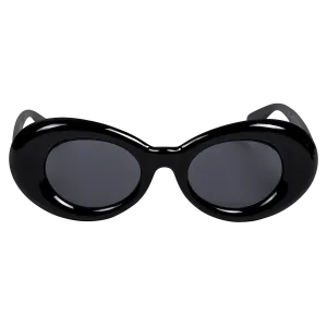 Nevermind Puff Sunglasses in Black