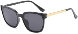New 2025 Fashion Sunglasses Woman Retro Shades Sun Glasses Female Black Vintage Cat Eye Driving,black black,One size