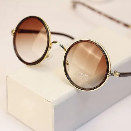 New Fashion glasses Women men Fashion retro roundness colours Sunglasses summer glasses