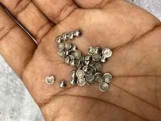 NEW, Hotfix Dome Studs, 100 Pcs, 5mm (XSmall) SILVER, Great for Denim, Sweaters, Camo Jackets, Belts, Bags, Shoes, Crafts,  MORE!
