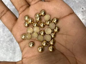 NEW, Hotfix Dome Studs, 100 Pcs, 8mm (Large) GOLD, Great for Denim, Sweaters, Camo Jackets, Belts, Bags, Shoes, Crafts,  MORE!