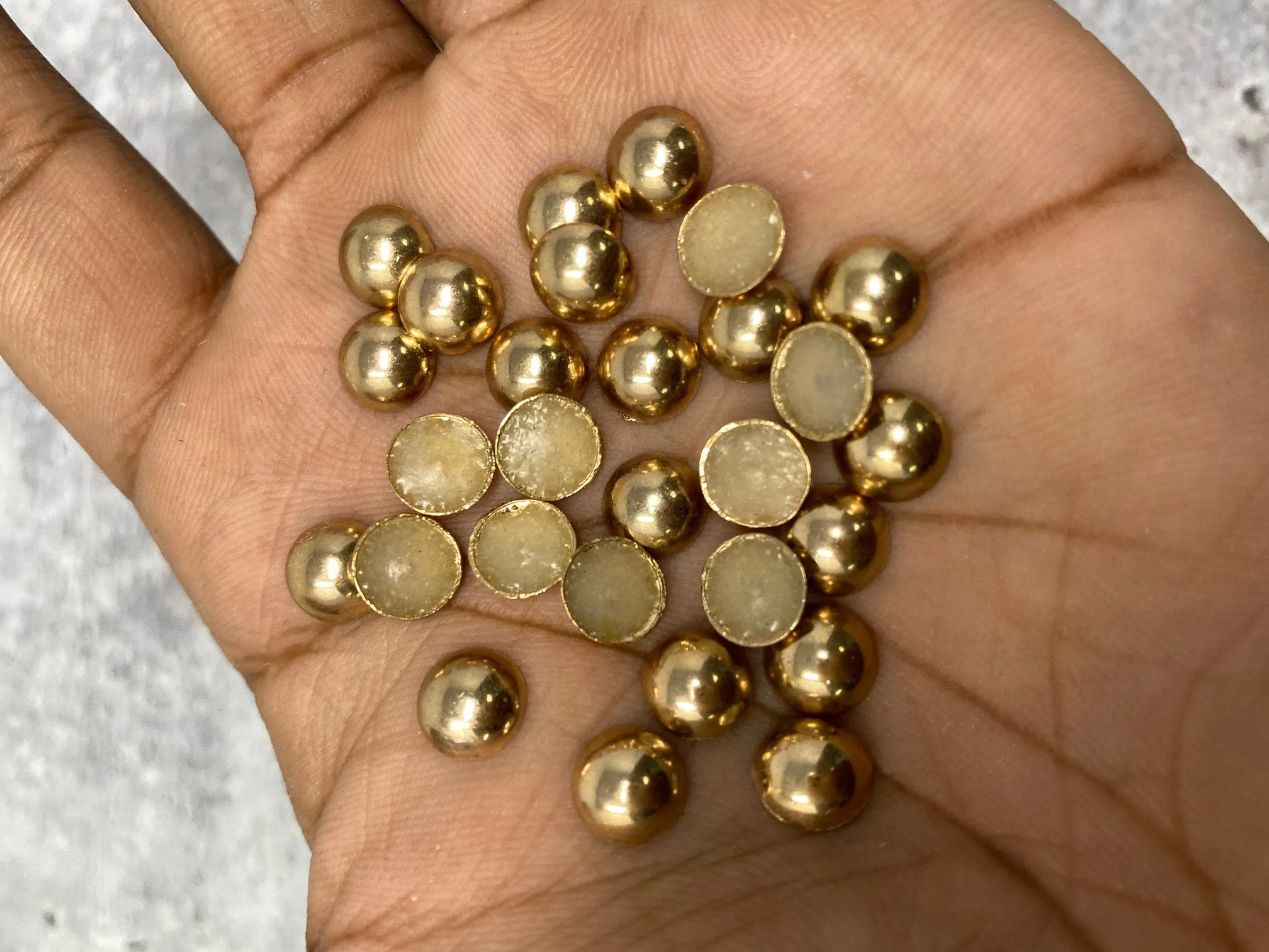 NEW, Hotfix Dome Studs, 100 Pcs, 8mm (Large) GOLD, Great for Denim, Sweaters, Camo Jackets, Belts, Bags, Shoes, Crafts,  MORE!