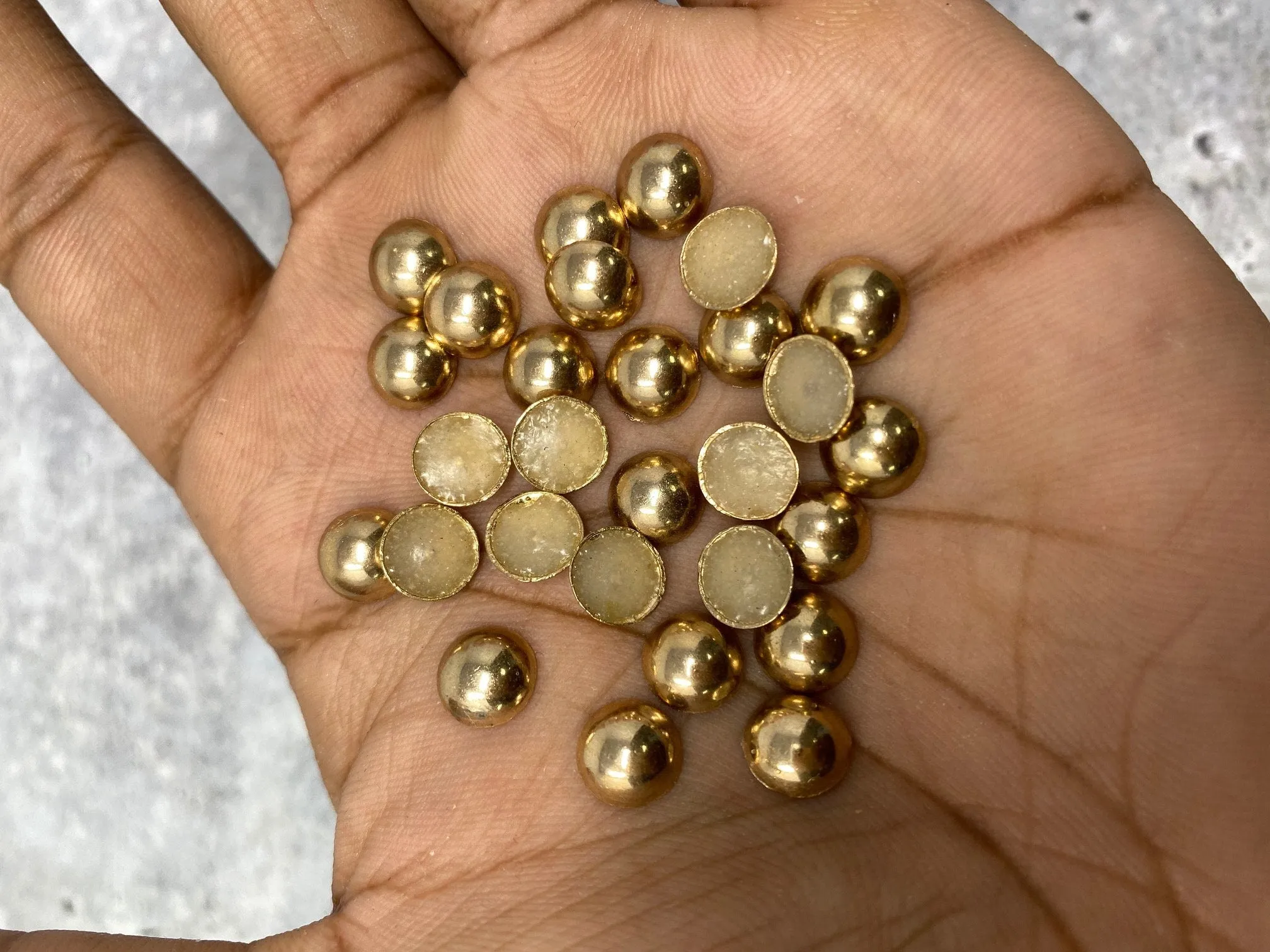 NEW, Hotfix Dome Studs, 100 Pcs, 8mm (Large) GOLD, Great for Denim, Sweaters, Camo Jackets, Belts, Bags, Shoes, Crafts,  MORE!