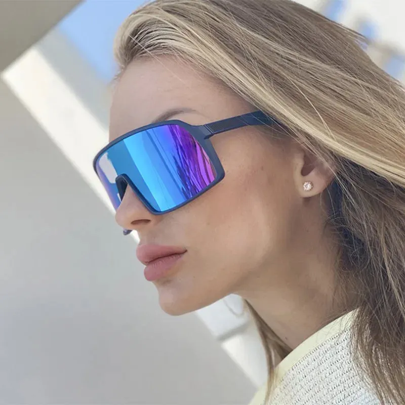 New Large Frame Joined Body Sunglasses Outdoor Cycling for Women Sun Glasses Men Running Protection Eyewear UV400 Oculos De Sol