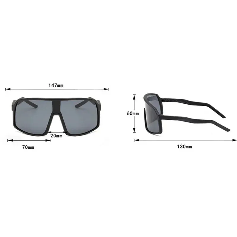 New Large Frame Joined Body Sunglasses Outdoor Cycling for Women Sun Glasses Men Running Protection Eyewear UV400 Oculos De Sol