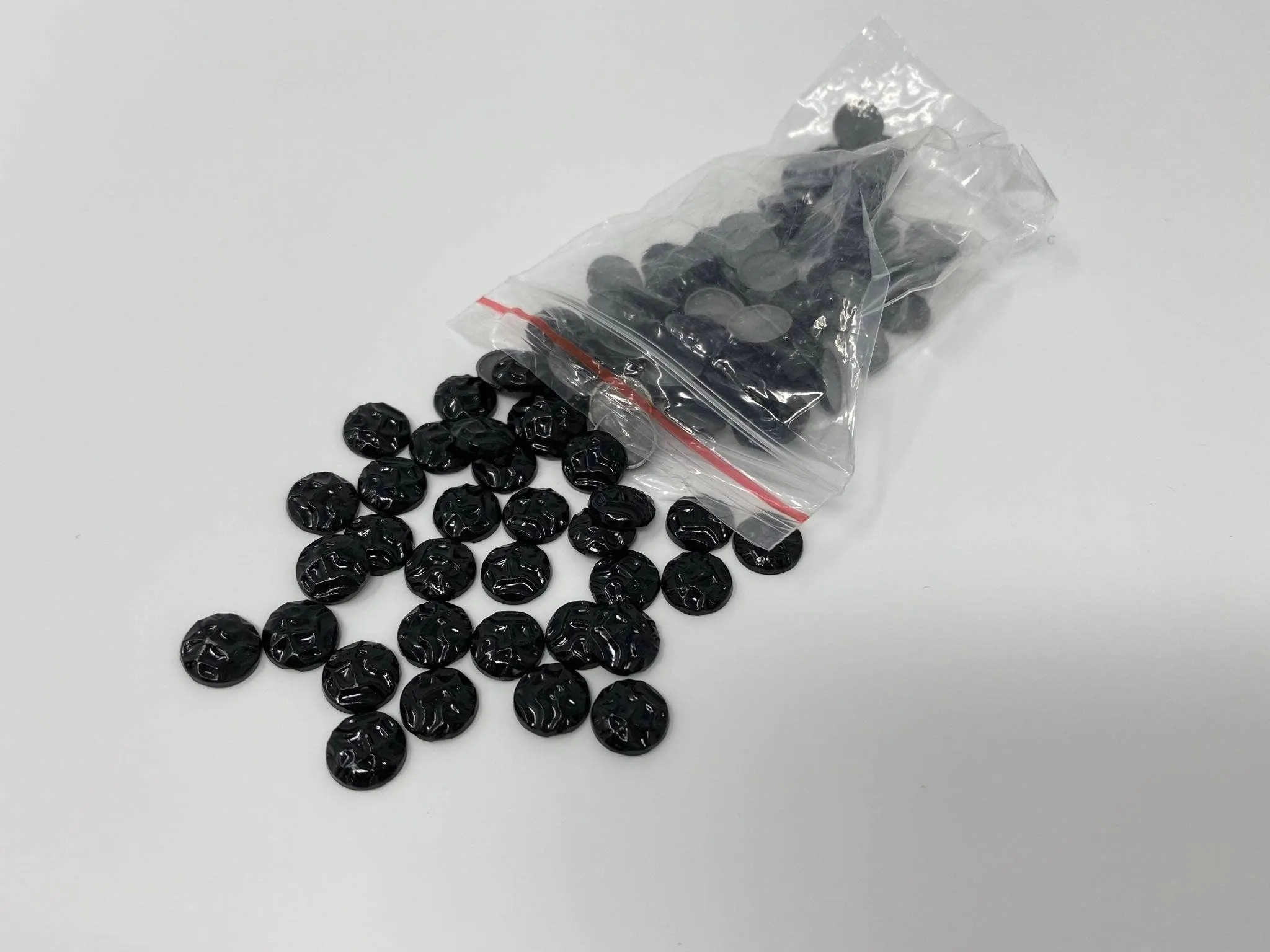 New, "Ripple Wave" BLACK Hotfix Studs, 100 Pcs, 10mm, DIY Crafts, Great for Denim, Sweaters, Jackets, Belts, Bags, Shoes, Crafts,  MORE!