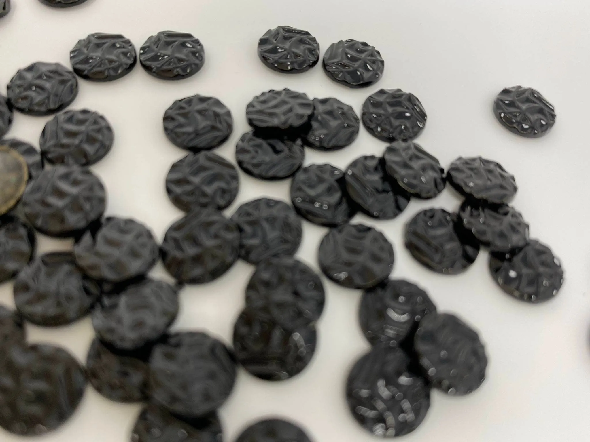 New, "Ripple Wave" BLACK Hotfix Studs, 100 Pcs, 10mm, DIY Crafts, Great for Denim, Sweaters, Jackets, Belts, Bags, Shoes, Crafts,  MORE!