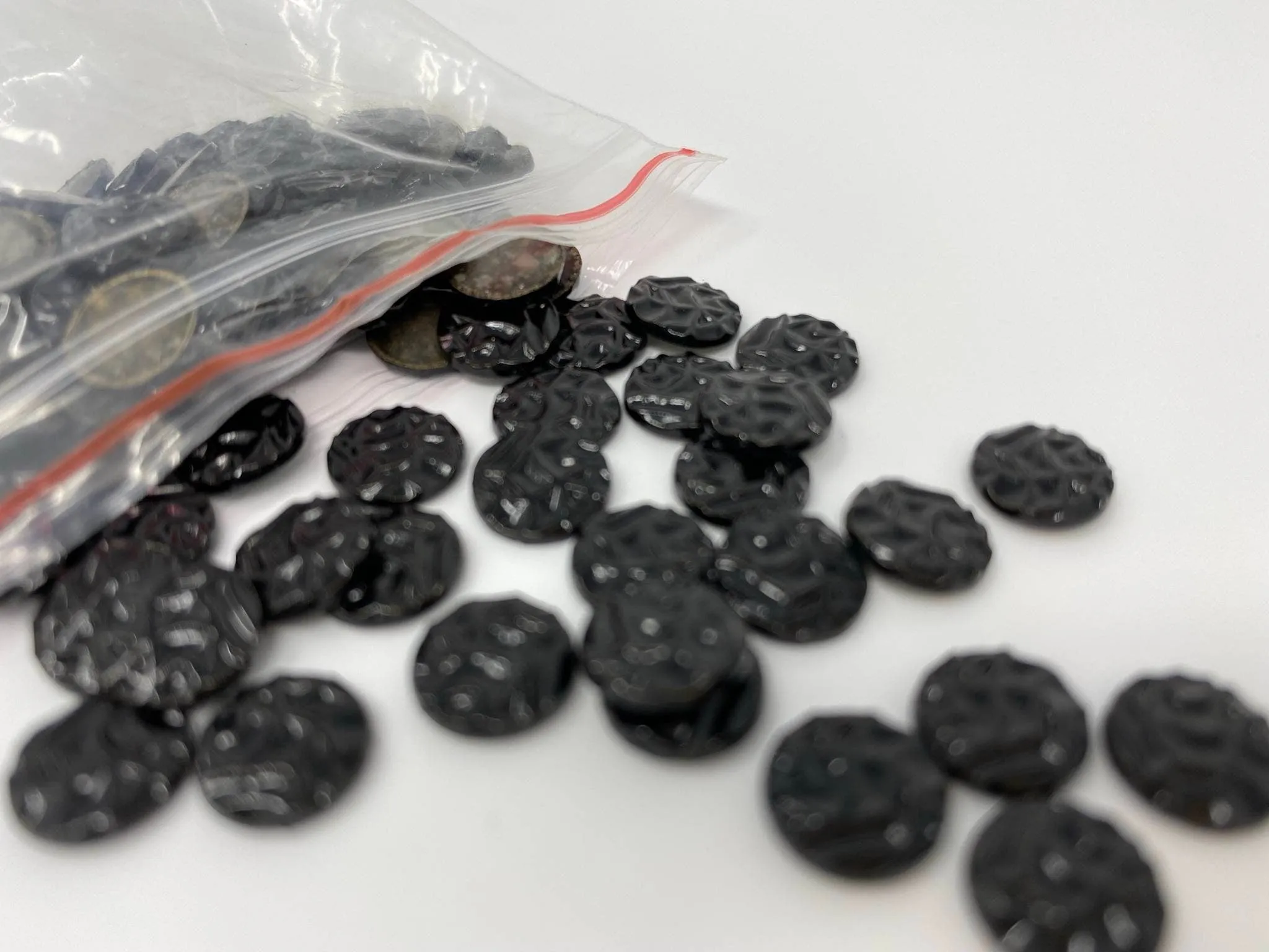 New, "Ripple Wave" BLACK Hotfix Studs, 100 Pcs, 10mm, DIY Crafts, Great for Denim, Sweaters, Jackets, Belts, Bags, Shoes, Crafts,  MORE!