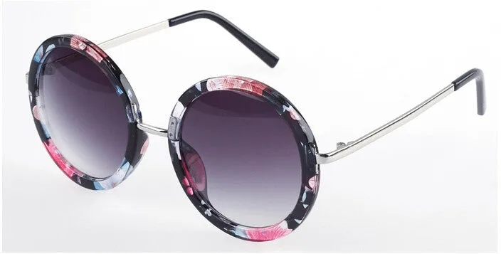 New Retro Round Sunglasses Women Brand Designer Vintage Sun Glasses Women Coating Sunglass Oculos De Sol Gafas lunette de soleil