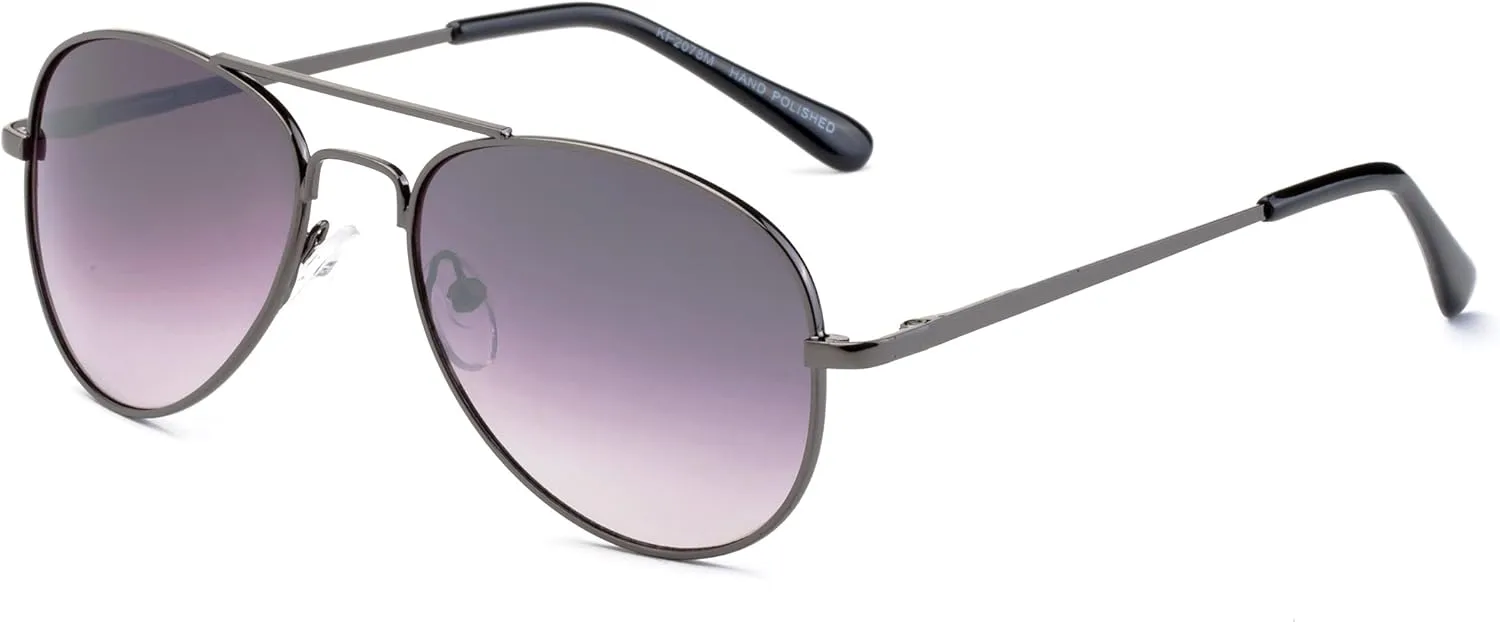 Newbee Fashion Popular Aviator Flash/Mirrored Fashion Aviator Kids Sunglasses with Spring Hinges