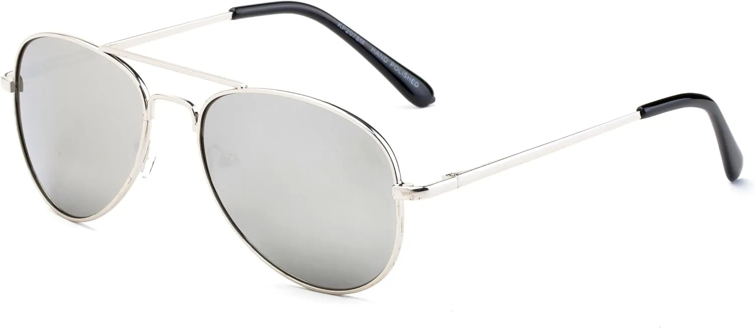 Newbee Fashion Popular Aviator Flash/Mirrored Fashion Aviator Kids Sunglasses with Spring Hinges
