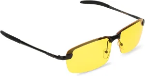 Night Driving Glasses, Mens Polarized Sunglasses Yellow Lens Glasses HD Anti Glare Golf Fishing Outdoor Sunglasses for Men and Women