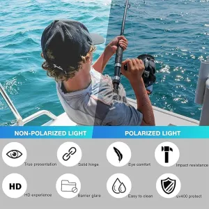 Night Vision Driving Glasses - Anti Glare HD Polarized Yellow Tinted Sunglasses for Men & Women