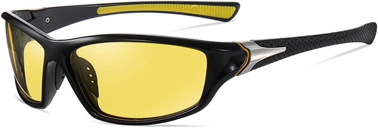 Night Vision Glasses for Men and Women, Driving Eyewear, Reduce Glare Enhance Vision HD Polarized Sunglasses