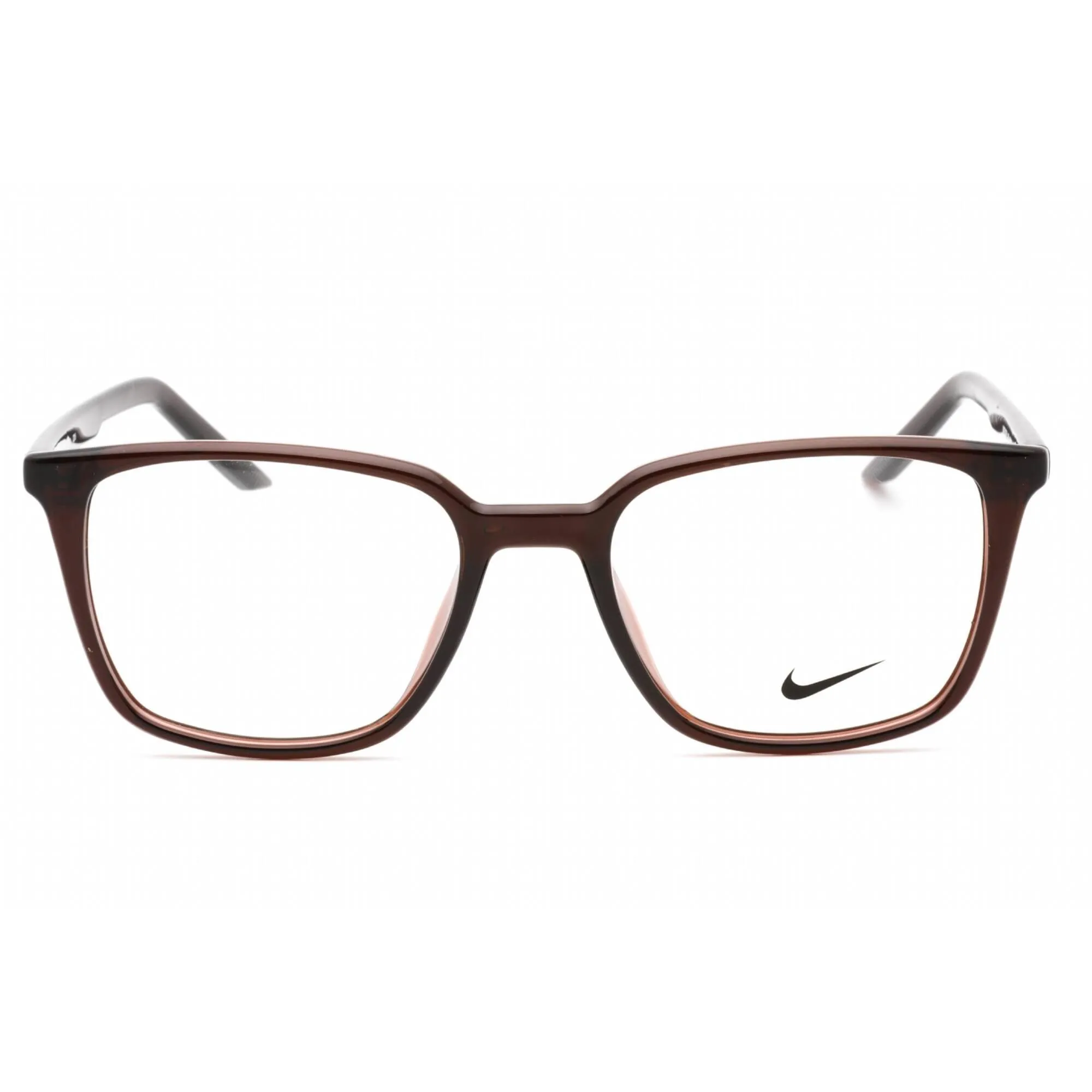 Nike Unisex Eyeglasses - Brown Basalt Plastic Full Rim Square Frame | NIKE 7259 201