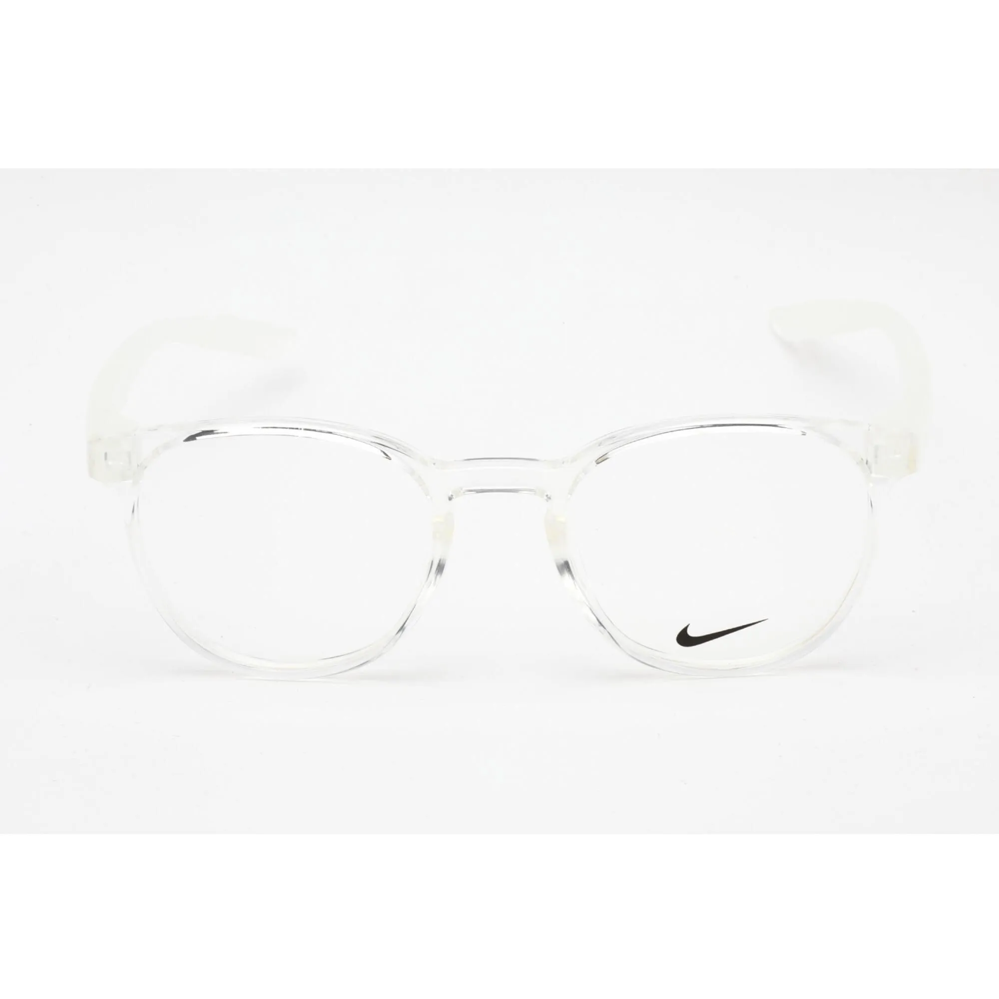 Nike Unisex Eyeglasses - Clear Lens Plastic Full Rim Round Shape Frame | NIKE 7301 900