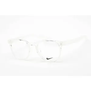 Nike Unisex Eyeglasses - Clear Lens Plastic Full Rim Round Shape Frame | NIKE 7301 900