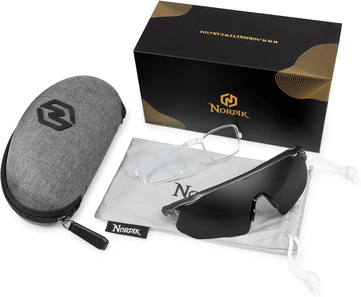 Nordik AKSEL Cycling Glasses-TR90 Frame UV Protection for Women Men Sports Sunglasses