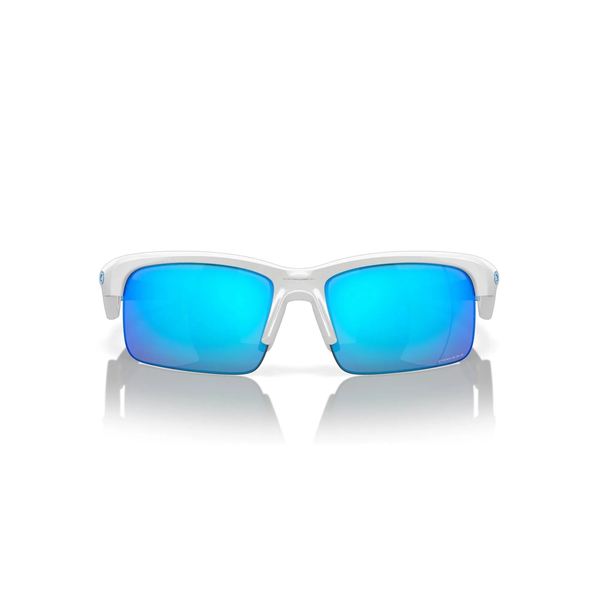Oakley Capacitor Polished White Prizm Sapphire Sunglass