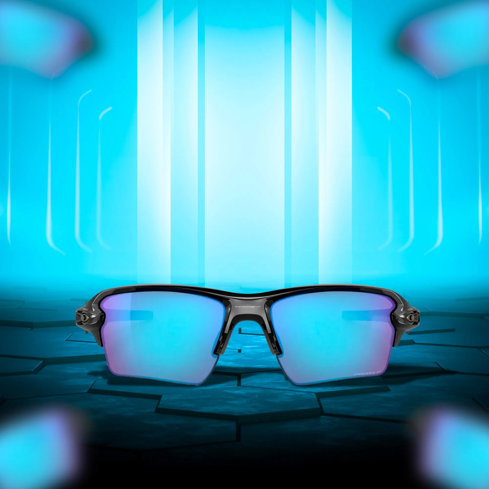 Oakley Flak 2.0 X Blue Steel Prizm Sapphire Polarized Sunglass