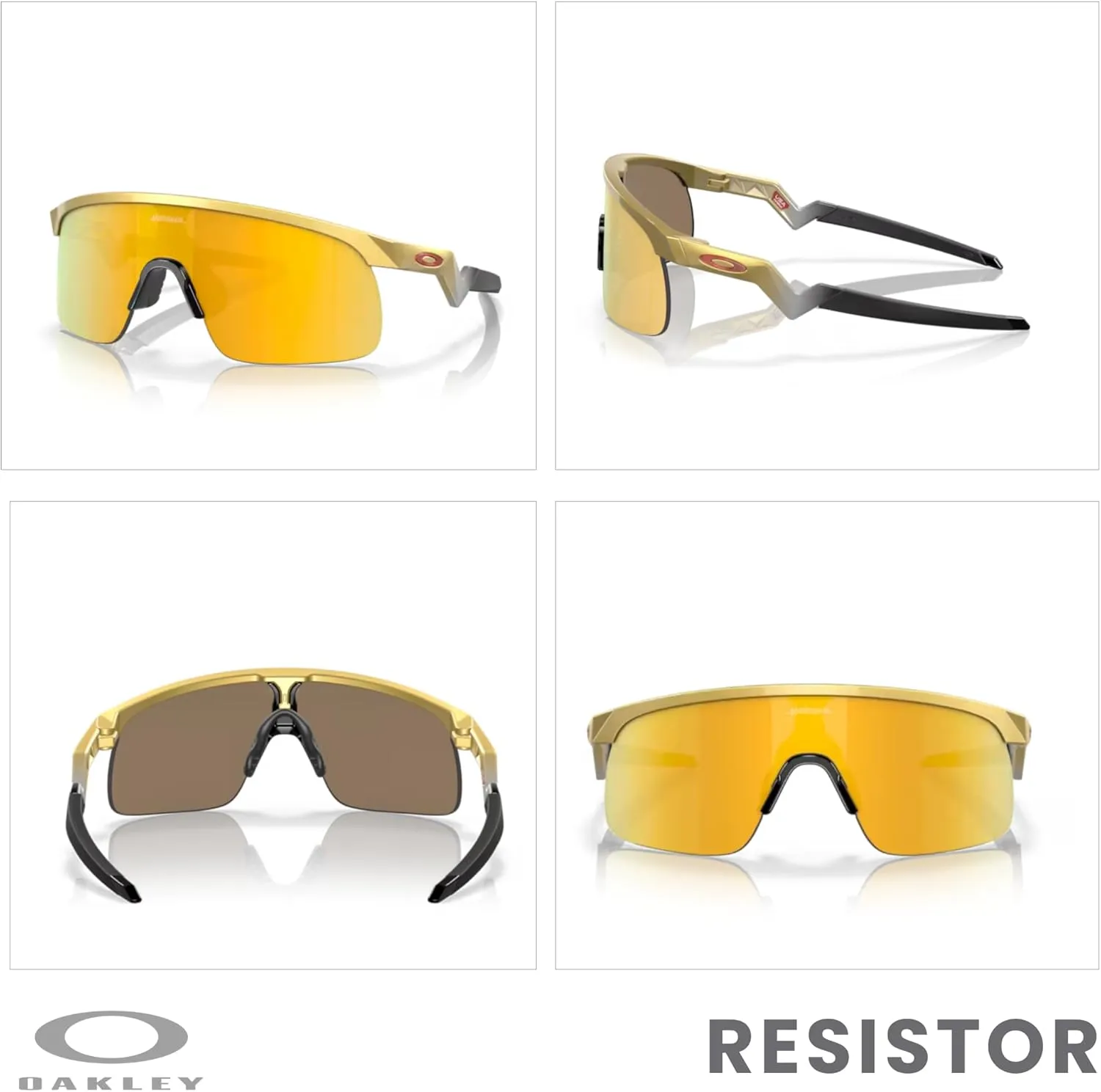 Oakley Kids Resistor OJ9010 Shield Junior Sunglasses for Boys   BUNDLE Accessory Leash   Designer iWear Kit