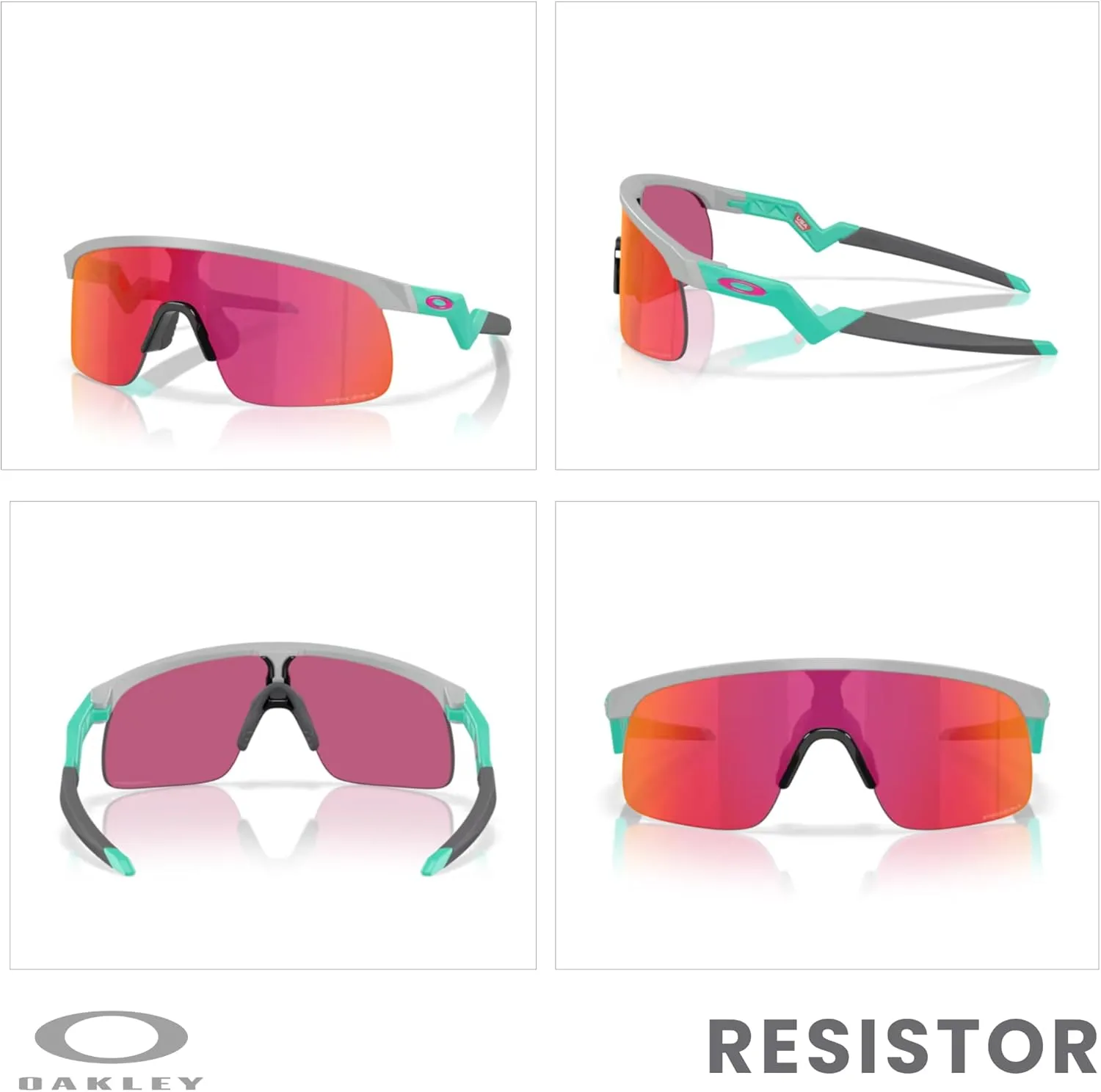 Oakley Kids Resistor OJ9010 Shield Junior Sunglasses for Boys   BUNDLE Accessory Leash   Designer iWear Kit