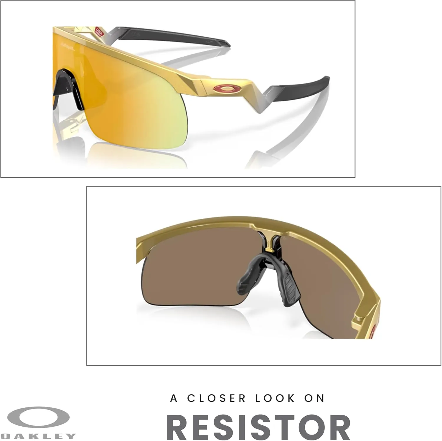 Oakley Kids Resistor OJ9010 Shield Junior Sunglasses for Boys   BUNDLE Accessory Leash   Designer iWear Kit