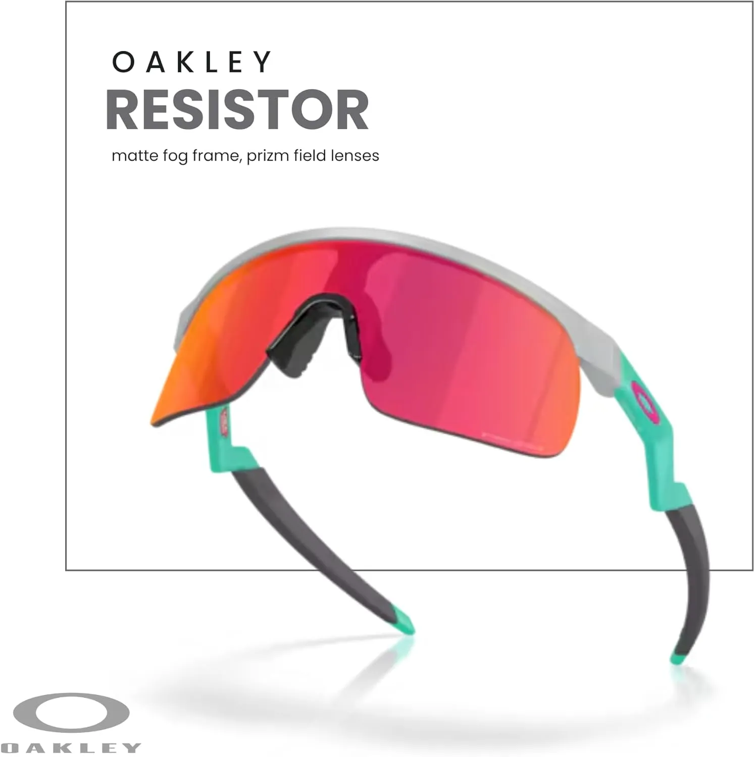 Oakley Kids Resistor OJ9010 Shield Junior Sunglasses for Boys   BUNDLE Accessory Leash   Designer iWear Kit