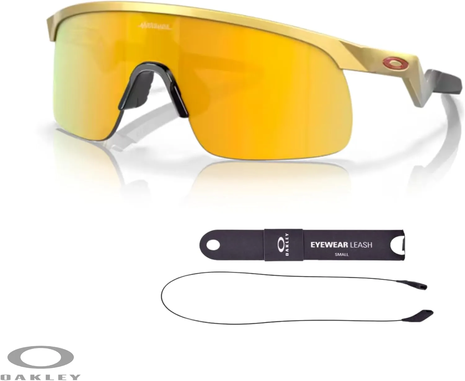 Oakley Kids Resistor OJ9010 Shield Junior Sunglasses for Boys   BUNDLE Accessory Leash   Designer iWear Kit