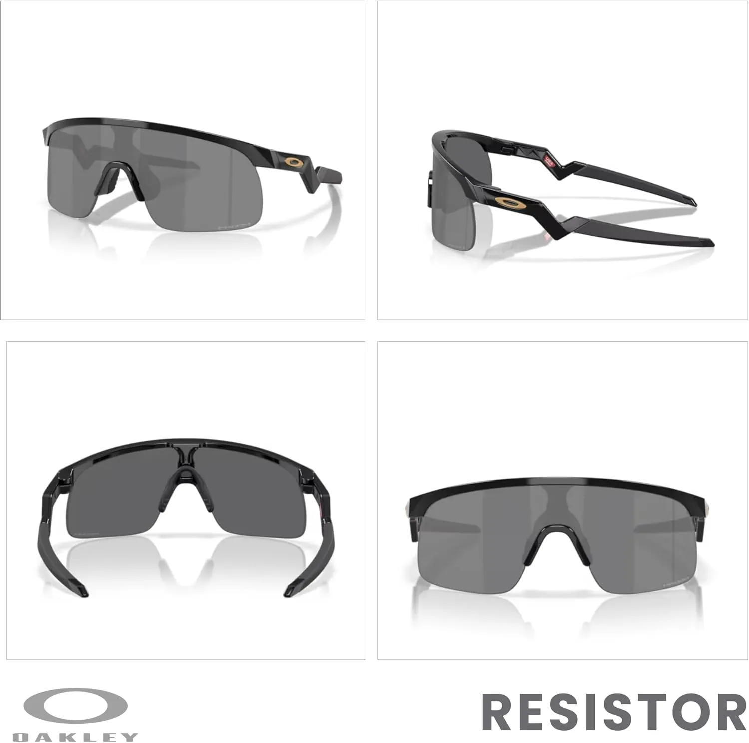 Oakley Kids Resistor OJ9010 Shield Junior Sunglasses for Boys   BUNDLE Accessory Leash   Designer iWear Kit