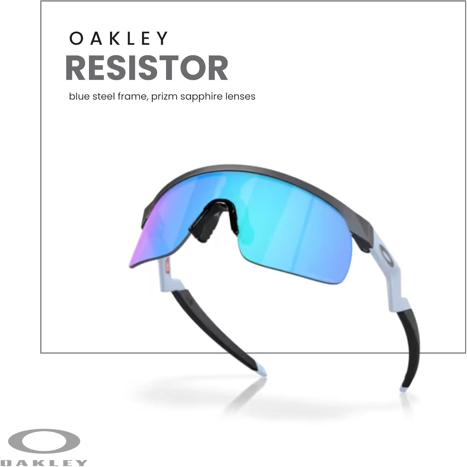 Oakley Kids Resistor OJ9010 Shield Junior Sunglasses for Boys   BUNDLE Accessory Leash   Designer iWear Kit