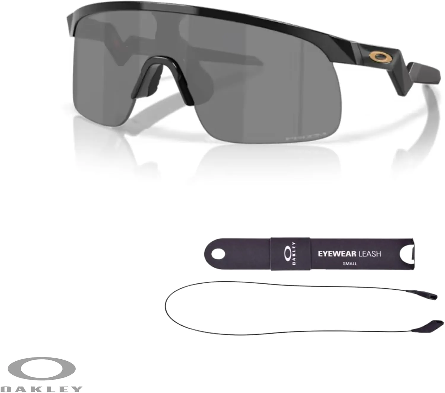 Oakley Kids Resistor OJ9010 Shield Junior Sunglasses for Boys   BUNDLE Accessory Leash   Designer iWear Kit