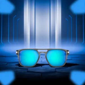 Oakley  Latch Beta Matte Grey Prizm Sapphire Irid Polar Sunglass
