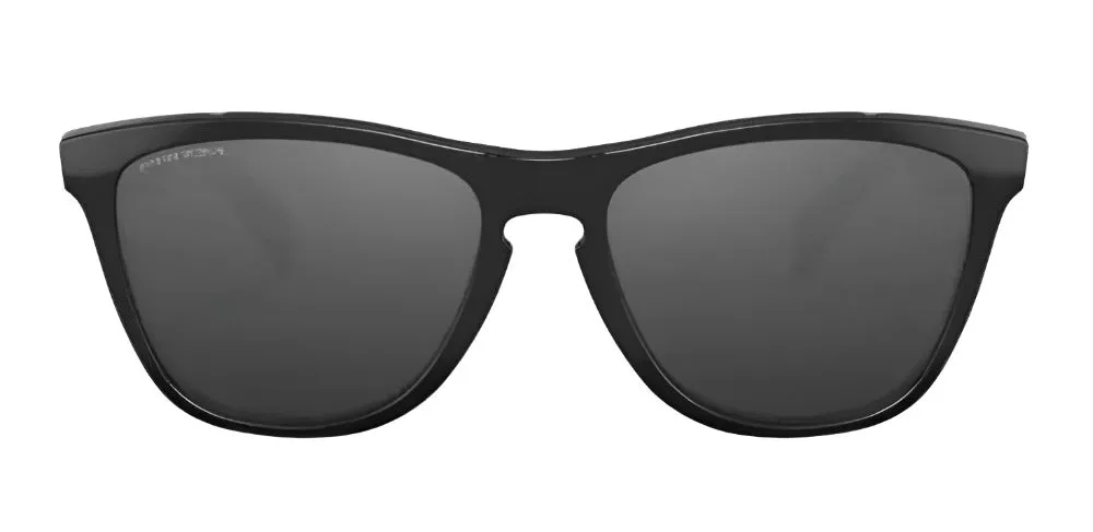 Oakley Mens Frogskins Lite Polished Black Frame - Prizm Black Lens - Non Polarized Sunglasses