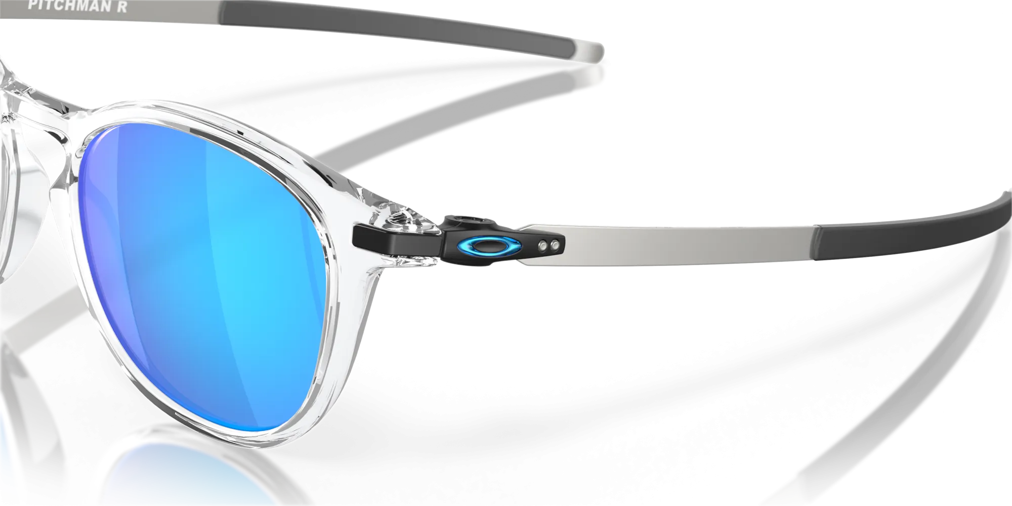 Oakley Pitchman R Prizm Sapphire Lenses, Polished Clear Frame