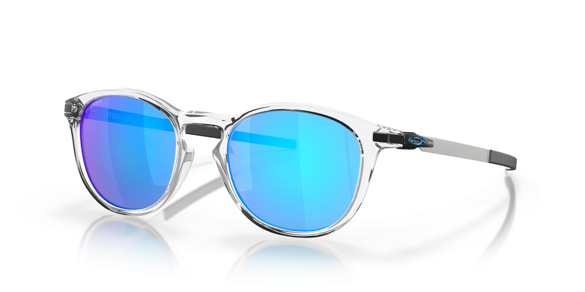 Oakley Pitchman R Prizm Sapphire Lenses, Polished Clear Frame