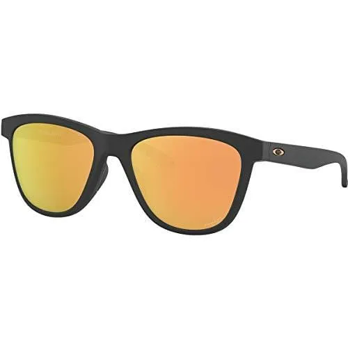 Oakley Women's Moonlighter Round Sunglasses, Velvet Black, 53.0 mm