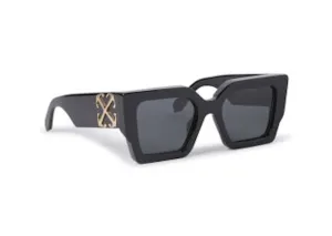 Off-White Catalina Square Sunglasses Black/Dark Grey