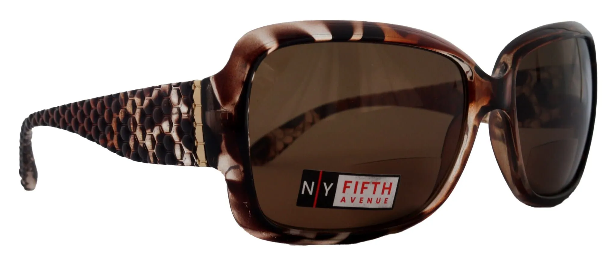 Olympia, High-End Line Bifocal (Clear On Top) Reading Sunglasses for Women OR Non-Bifocal Readers Sunglasses (Brown Tortoiseshell) NY Fifth Avenue